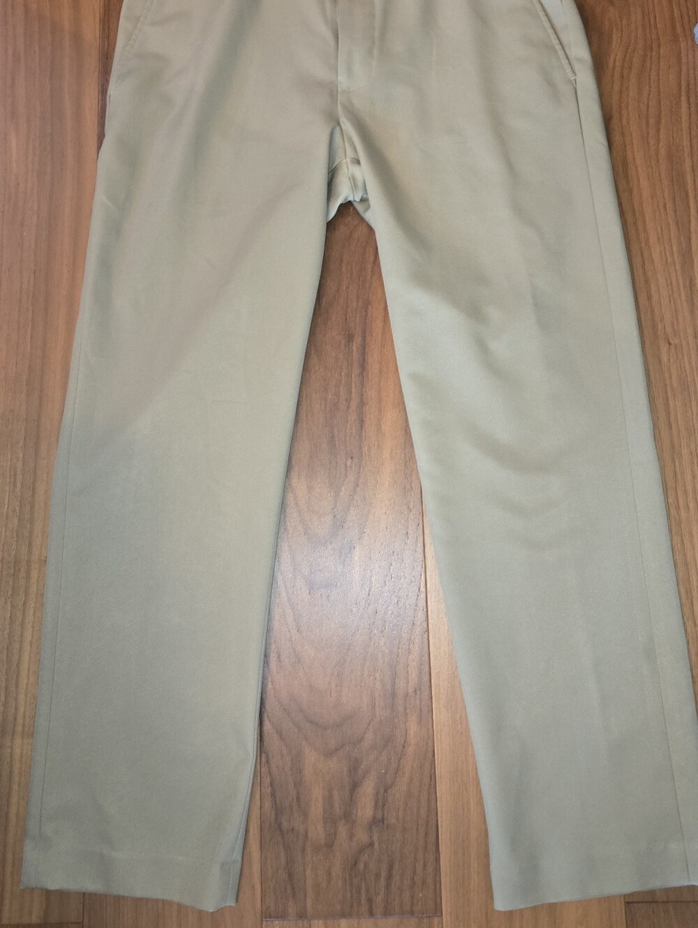Classic Straight-Leg Dress Pants in Light Khaki